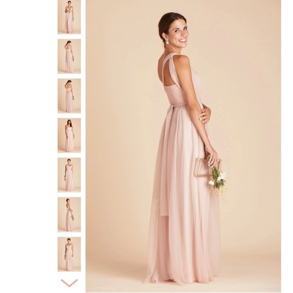 Birdy Grey | Christina Convertible Tulle Dress in Vintage Blush Sz. XS - Picture 6 of 11